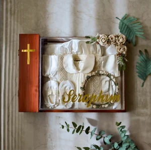 Personalised Wooden Keepsake Box with candle holder
